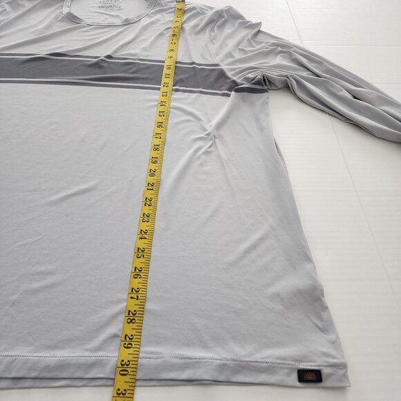 Faherty Shorelite long sleeve shirt rash guard XXL men UPF 50 gray - Picture 6 of 8